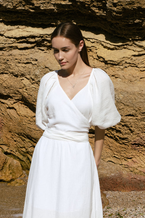 Муслінова сукня на запАх LD-21108