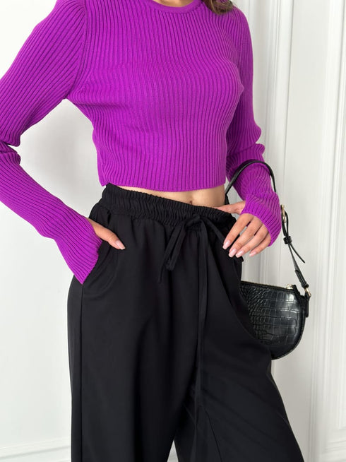 Базові брюки на резинці LD-2180 - Чорний / s - Брюки