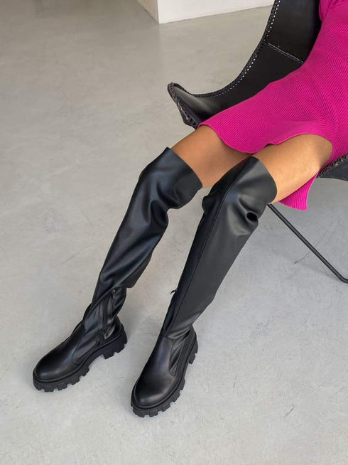 Круті чоботи-панчохи LD-2134 - Ботинки