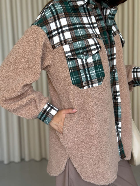 Тепла сорочка-пальто LD-2181