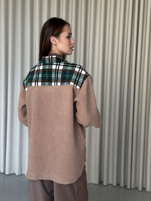 Тепла сорочка-пальто LD-2181