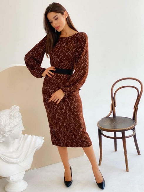 Оригінальні сукня в горох LD-2063 - Сукні