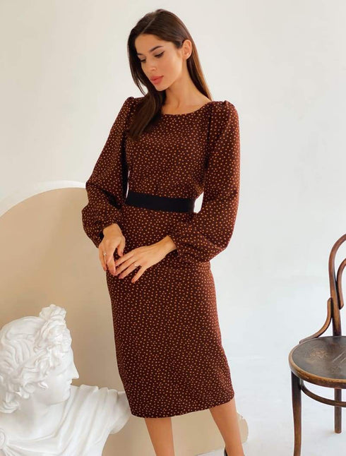 Оригінальні сукня в горох LD-2063 - Сукні