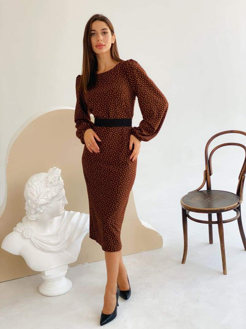 Оригінальні сукня в горох LD-2063 - Сукні