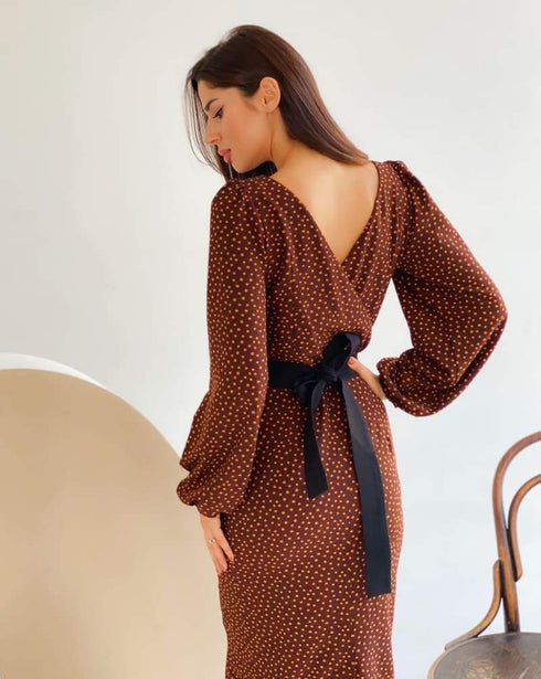 Оригінальні сукня в горох LD-2063 - Сукні