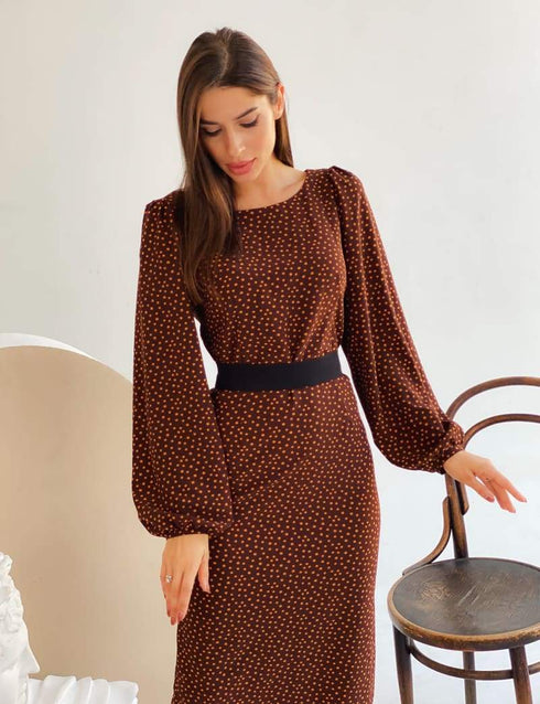 Оригінальні сукня в горох LD-2063 - Сукні