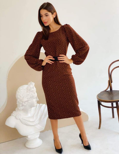 Оригінальні сукня в горох LD-2063 - Сукні
