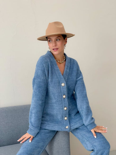 Теплий ангоровий костюм-двійка LD-2143 - Костюми