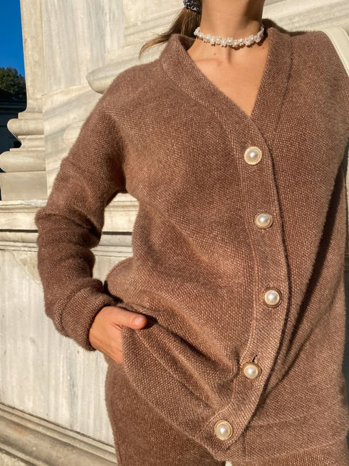 Теплий ангоровий костюм-двійка LD-2143 - Костюми