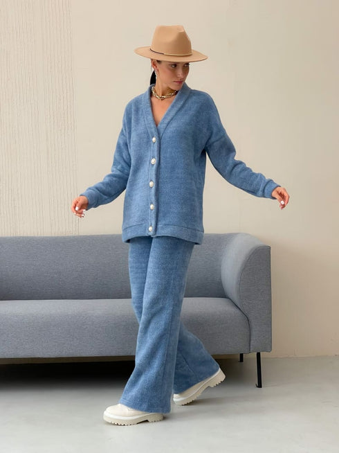 Теплий ангоровий костюм-двійка LD-2143 - Костюми