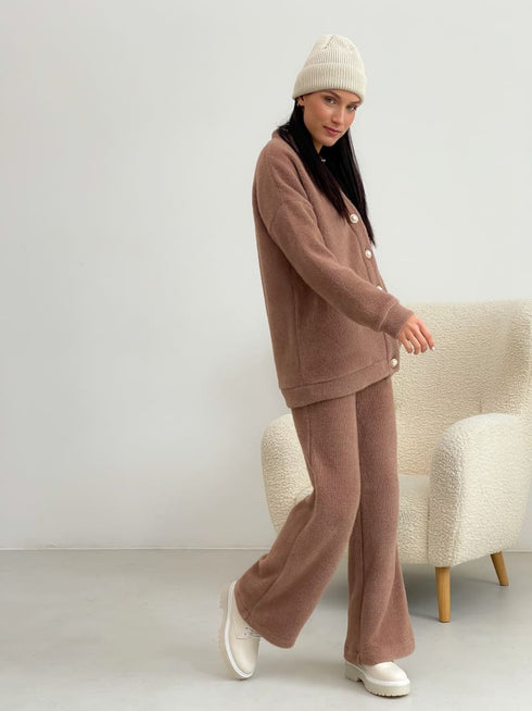 Теплий ангоровий костюм-двійка LD-2143 - Костюми