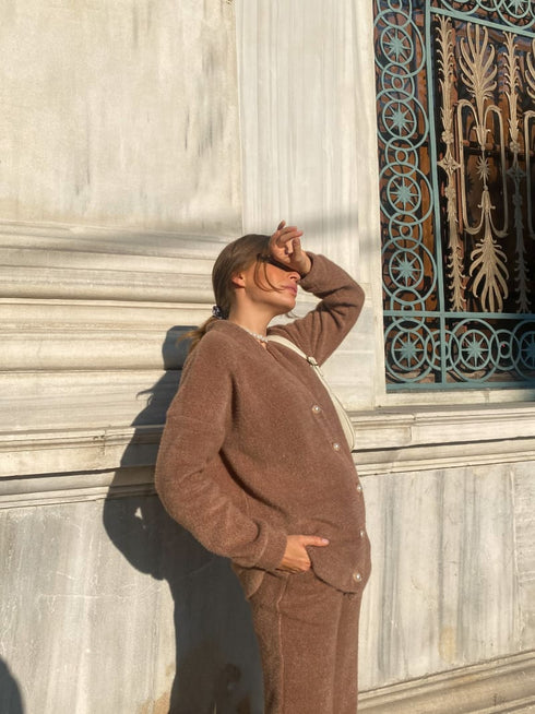 Теплий ангоровий костюм-двійка LD-2143 - Костюми