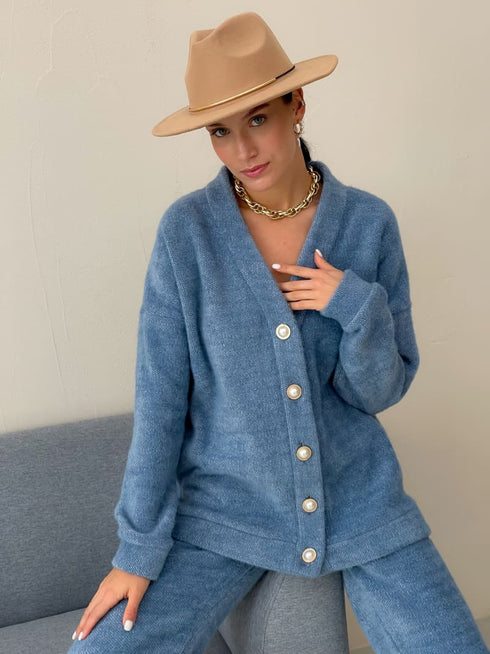 Теплий ангоровий костюм-двійка LD-2143 - Костюми