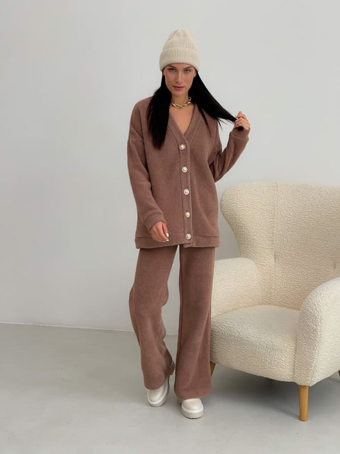 Теплий ангоровий костюм-двійка LD-2143 - Костюми