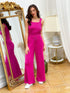 В’язаний костюм-двійка фуксія LD-2111 - В’язаний стиль