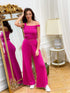 В’язаний костюм-двійка фуксія LD-2111 - В’язаний стиль