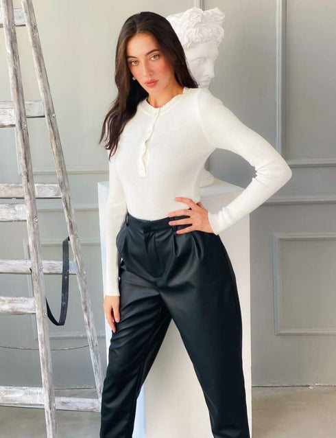 Зручний теплий боді LD-2064 - В’язаний стиль