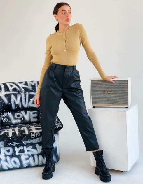 Зручний теплий боді LD-2064 - В’язаний стиль