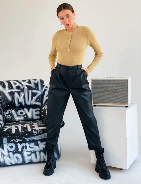 Зручний теплий боді LD-2064 - В’язаний стиль